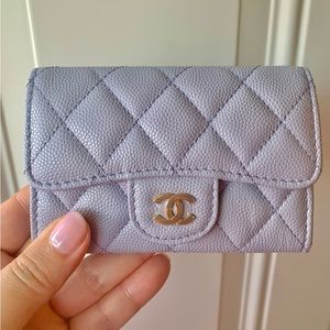 Chanel Classic Card Holder in Light Purple